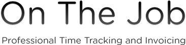 On The Job - Professional Time Tracking and Invoicing
